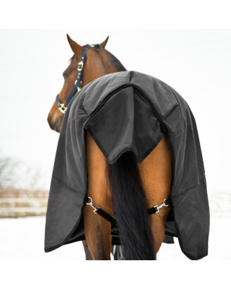 Sterke 1200D 200grams Horze Nevada regendeken, Zwart