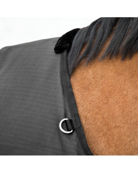 Sterke 1200D 200grams Horze Nevada regendeken, Zwart