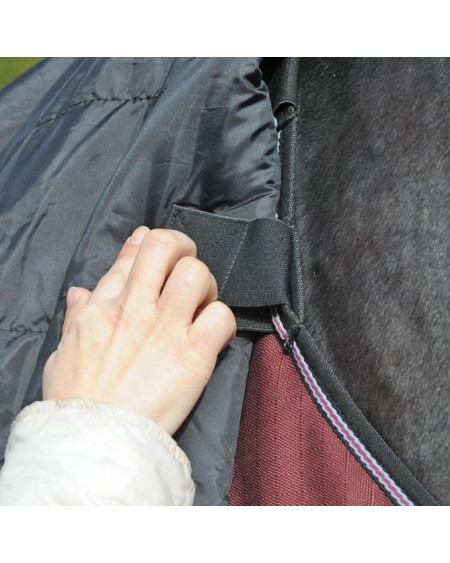 Halsdeken 100gr Kavalkade Alaska IV New, passend op 100/300gr Outdoordeken Alaska IV (New), Zwart