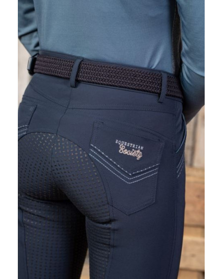 HH rijbroek Equestrian Society Pearl Full Grip, Navy