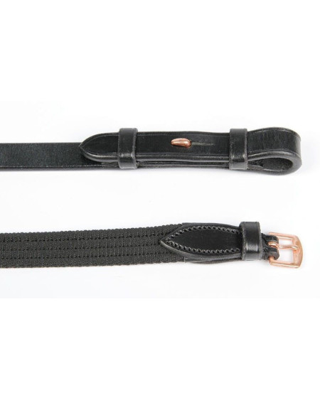 Harry's Horse hoofdstel Rosegold Lacque II, Zwart