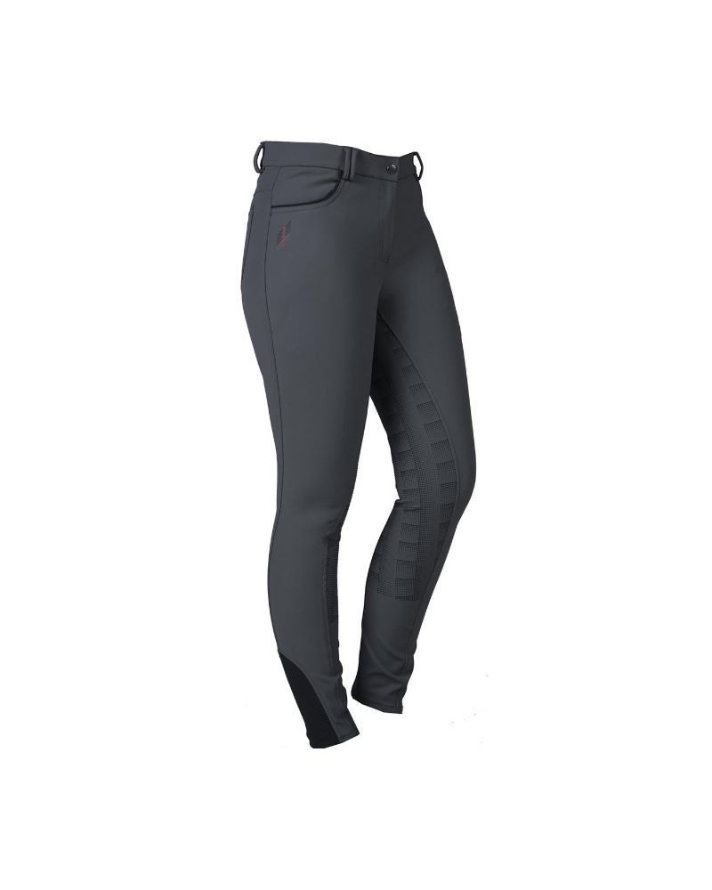 Horka waterafstotende rijbroek Dynasty m siliconen zit, Antraciet