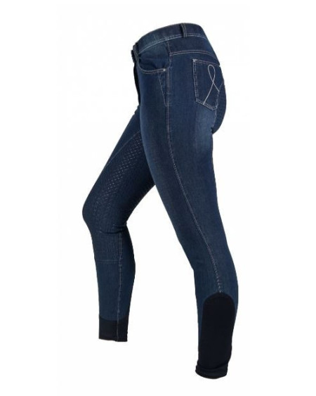 Horka Junior Jeans rijbroek Roma, blauw