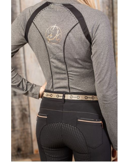 Harry's Horse Rijbroek Denici Cavalli Rosegold Full Grip, Zwart