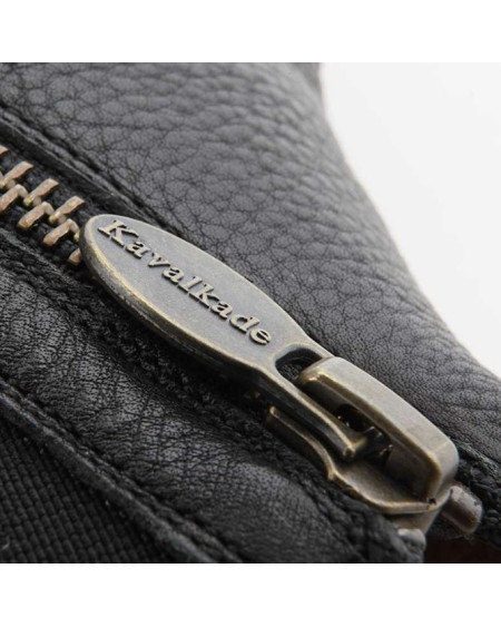 Kavalkade jodhpurs Meridius met softleder, Zwart