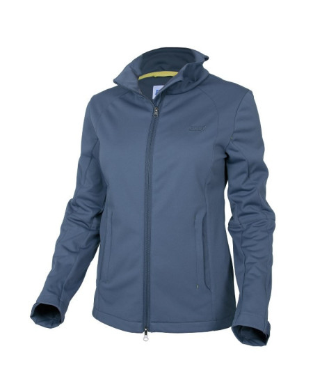 ELT softshell jas Lesly, Rookblauw