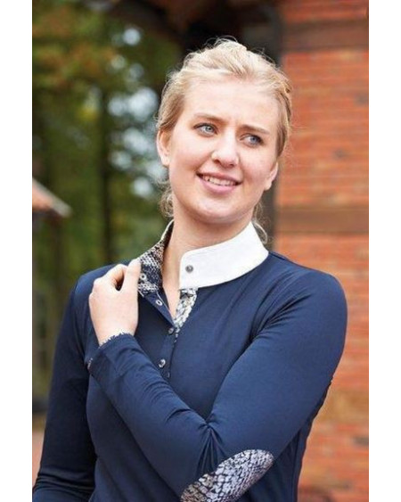 Busse wedstrijdshirt Lemgo LS (lange mouw), Wit-Zilver