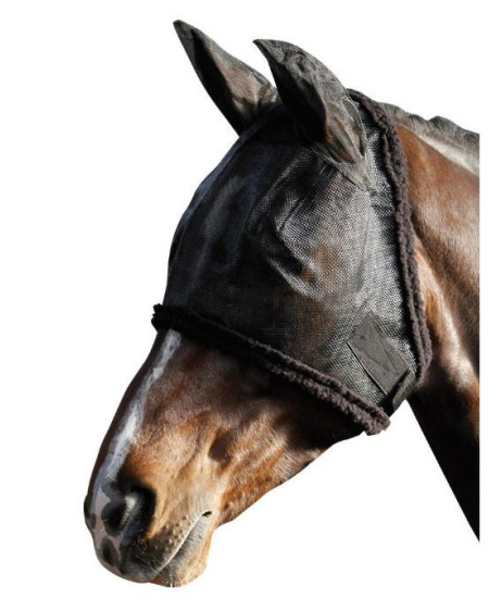 Harry's Horse vliegenmasker met oren, Zwart