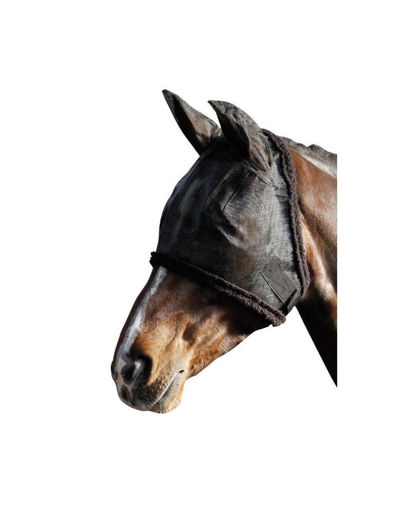 Harry's Horse vliegenmasker met oren, Zwart