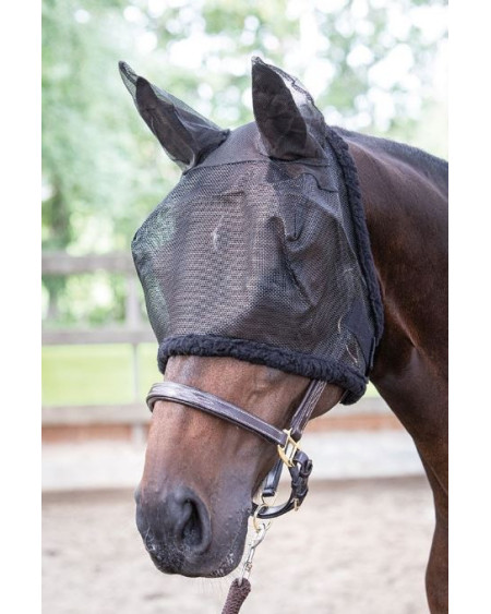 Harry's Horse vliegenmasker met oren, Zwart