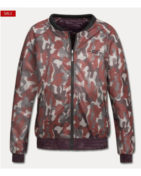 copy of Elt 2-zijdig draagbare Blouson Jane, Smaragd (Effen/Camouflage)