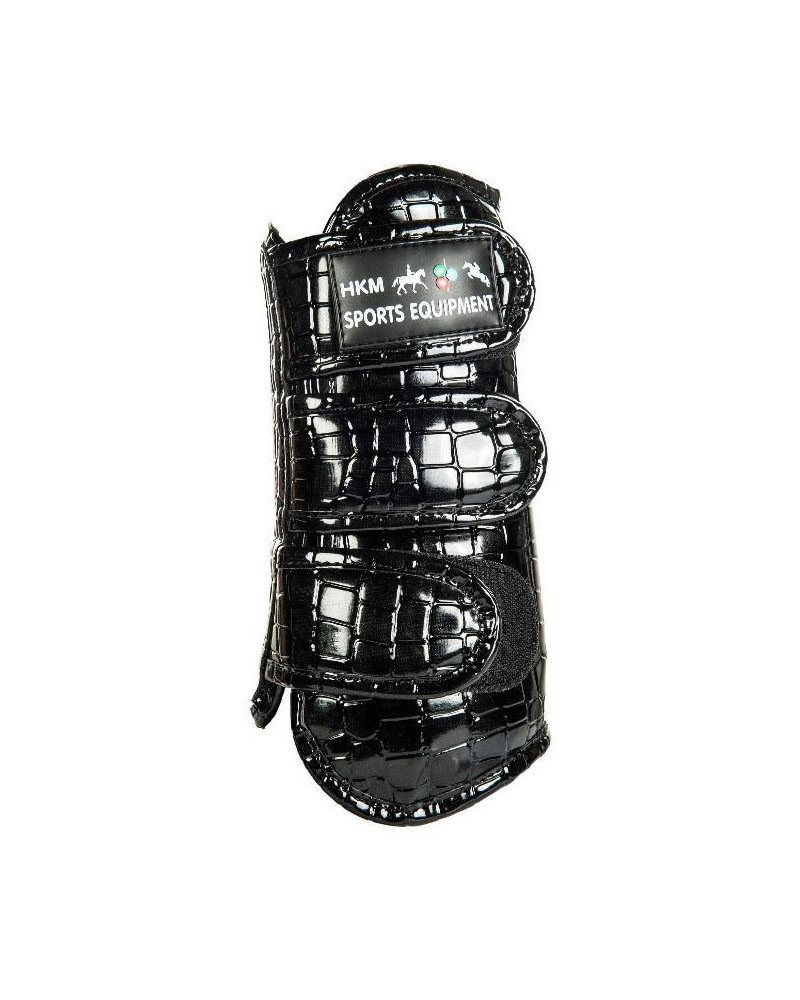 HKM peesbeschermers Premium Croco, Zwart