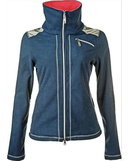 Cavallino Marino fleecejack Verona, navy/zilver