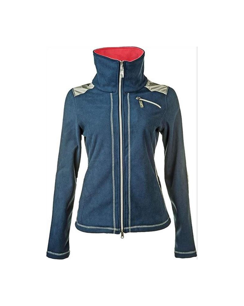 Cavallino Marino fleecejack Verona, navy/zilver