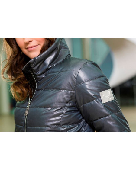 HKM gewatteerde Arctic Nylon jas, grijs/zwart