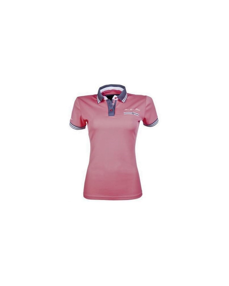 HKM poloshirt Black&White, koraal