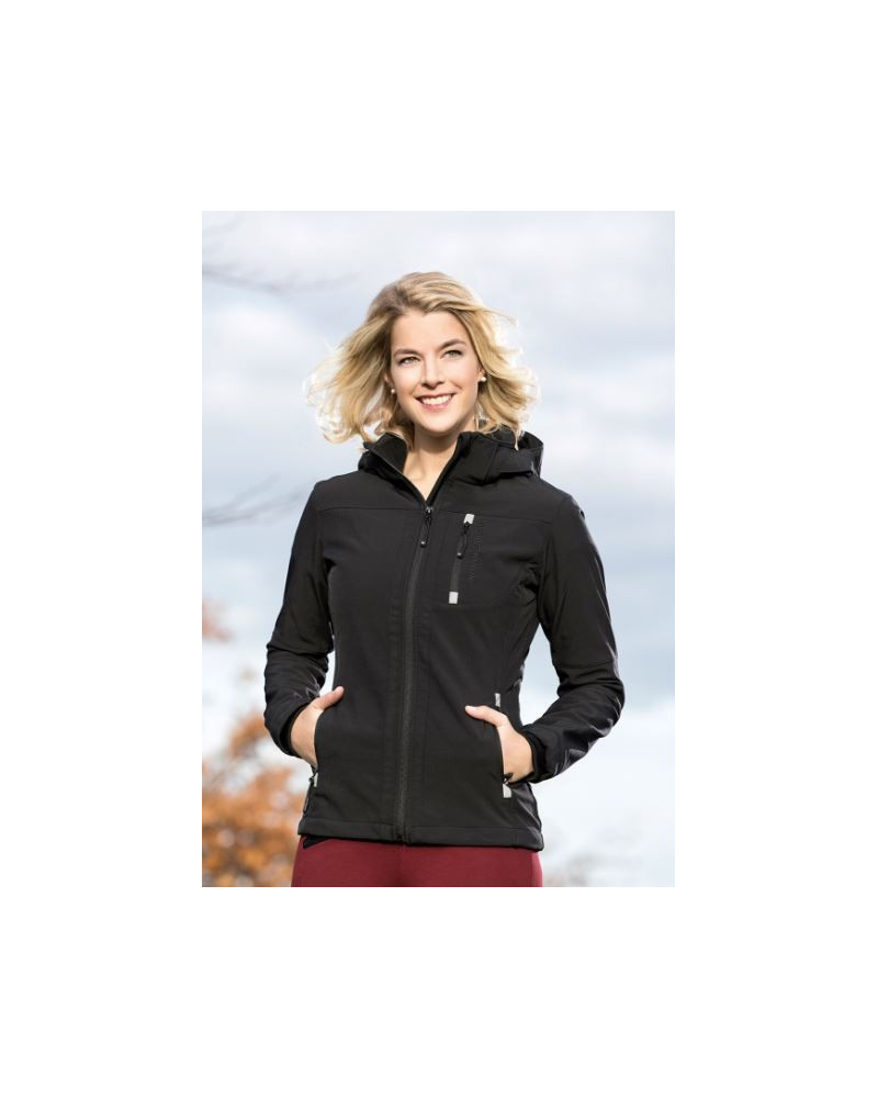 HKM Softshelljack Sport Dames, Zwart