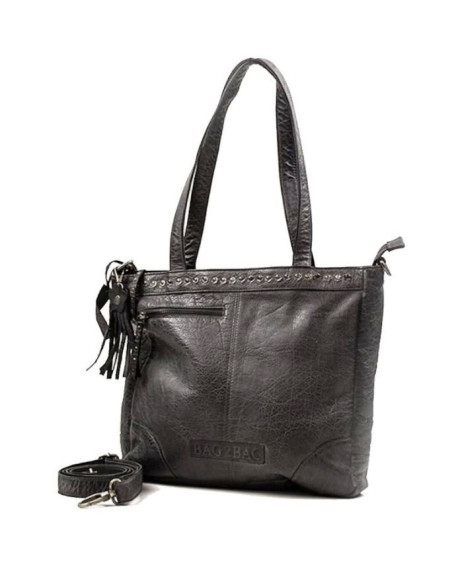 Bag2Bag Coban LEREN schoudertas, Grijs