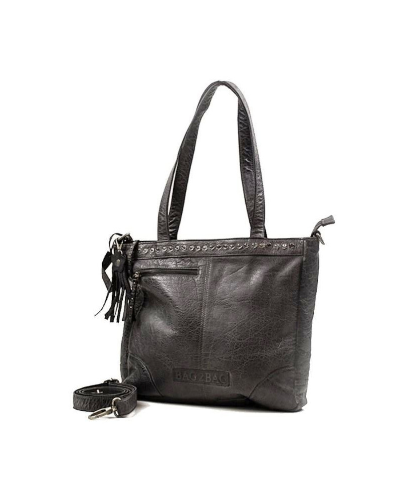 Kennismakingsaanbieding! Bag2Bag Coban LEREN schoudertas, Grijs