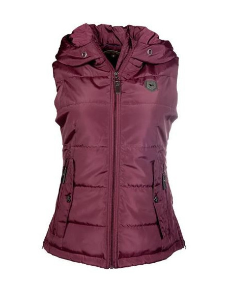 Lauria Garrelli bodywarmer Scotland, Wijnrood