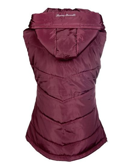 Lauria Garrelli bodywarmer Scotland, Wijnrood