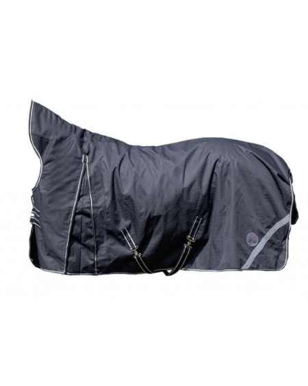 HKM 100gr Highneckdeken Innsbruck m warmtemeter, Zwart