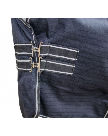 HKM 100gr Highneckdeken Innsbruck m warmtemeter, Zwart