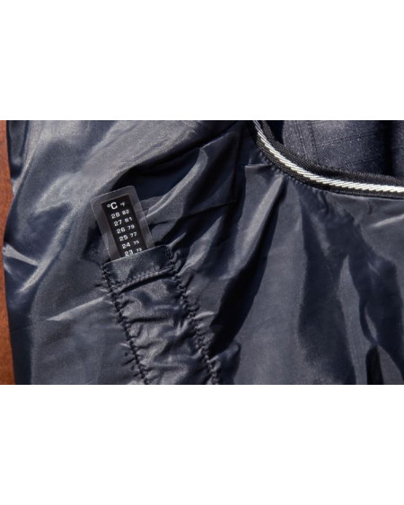 HKM 100gr Highneckdeken Innsbruck m warmtemeter, Zwart