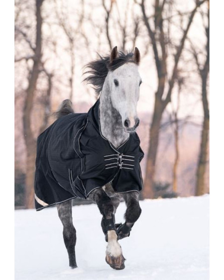 HKM 0gr Highnekdeken Innsbruck m gladde voering en warmtemeter, Zwart