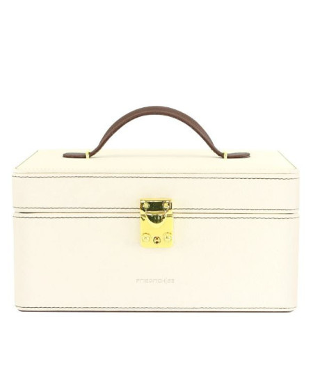 Friedrich Sieraden-/Horlogekoffer Ascot, fijn synthetisch, ivoor wit 20124-1