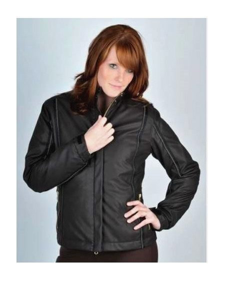 Stoer HKM dames rijjack Valador, Zwart