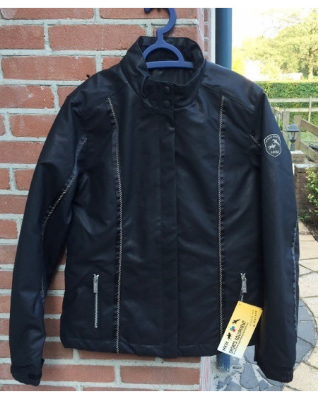 Stoer HKM dames rijjack Valador, Zwart