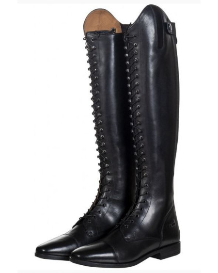 HKM veterrijlaars Elegant Lace-Long, Zwart