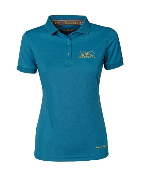 Harry's Horse Poloshirt Cote d'azur, Larkspur (blauw)