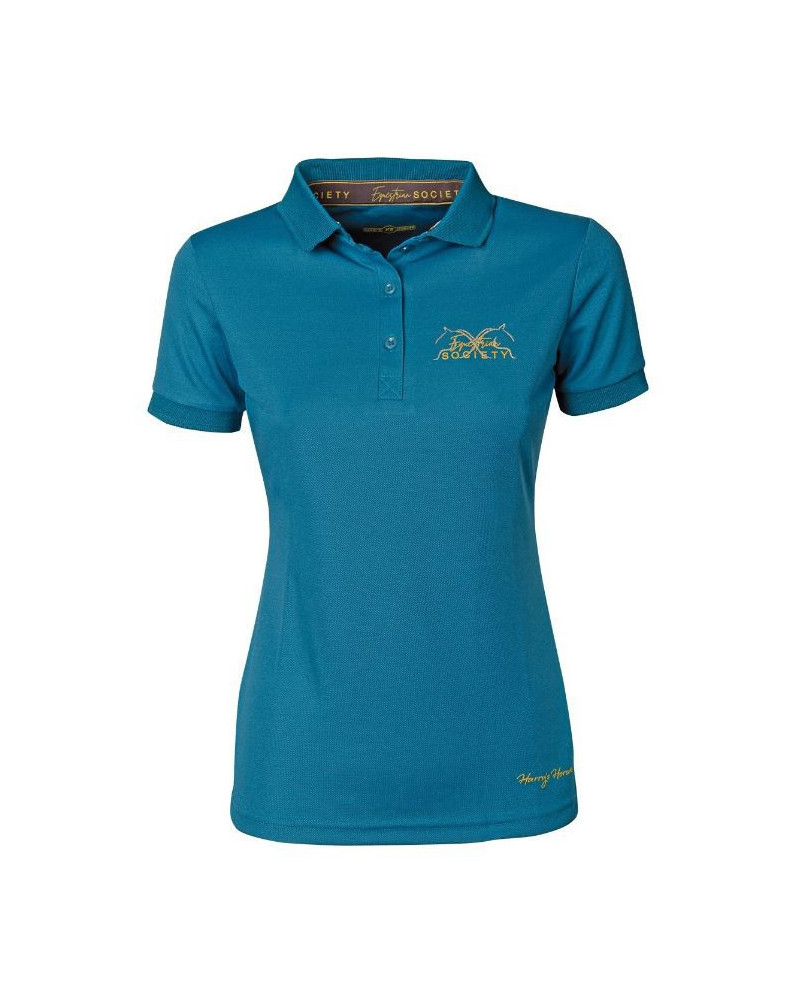 Harry's Horse Poloshirt Cote d'azur, Larkspur (blauw)
