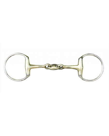 HKM dubbelgebroken bustrens argentaan, 16mm