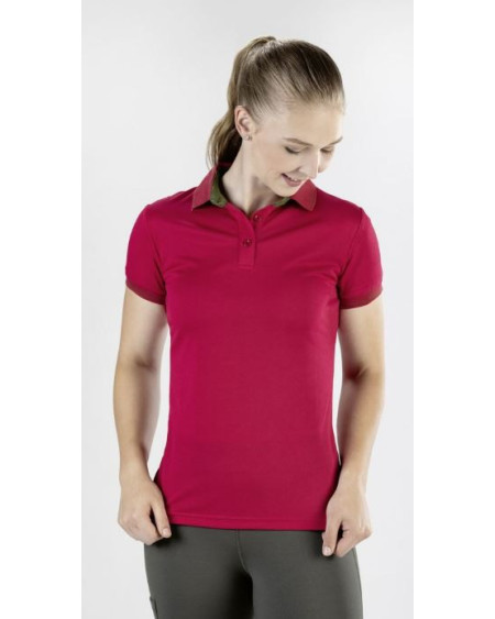 HKM dames poloshirt Classico, Cranberry