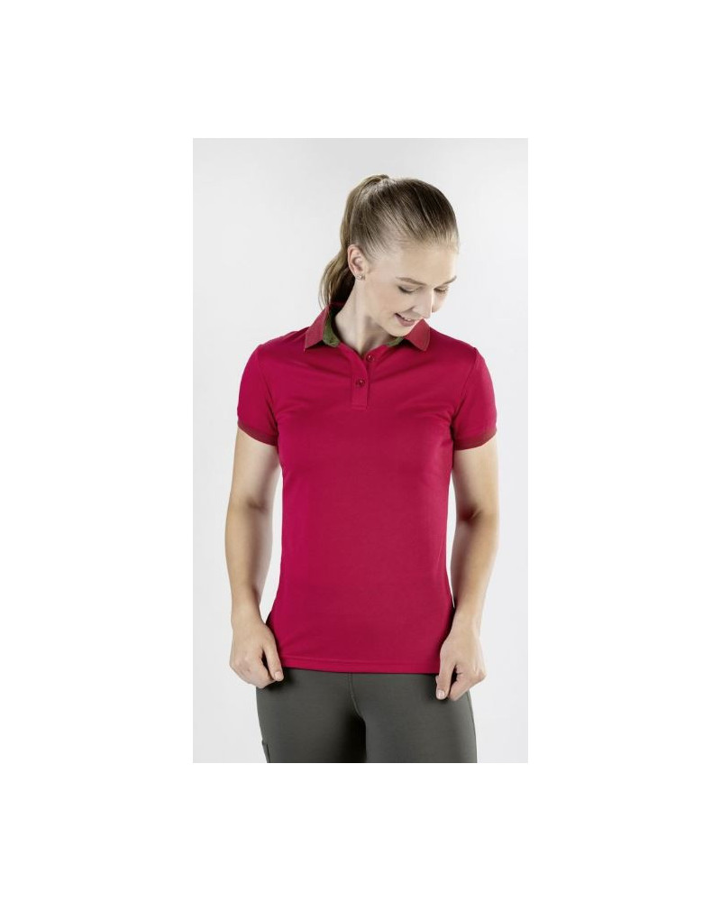 HKM dames poloshirt Classico, Cranberry