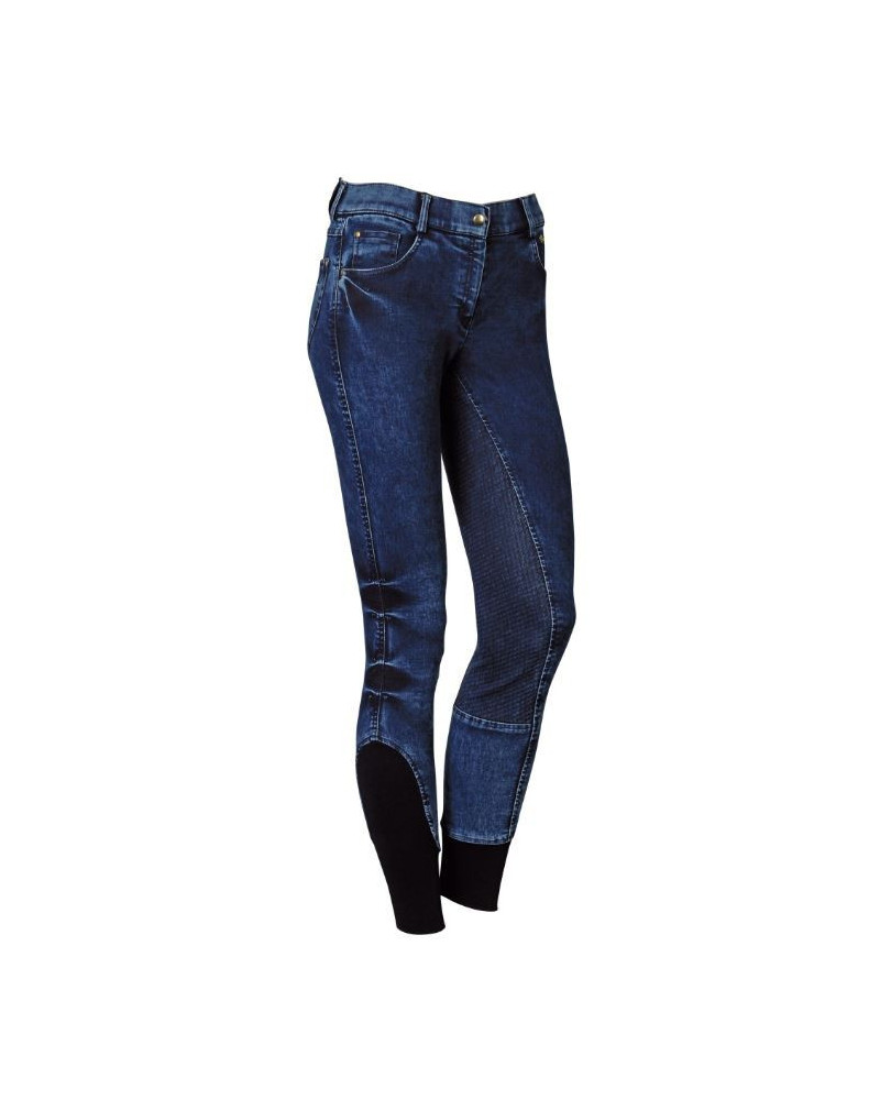 Harry's Horse Rijbroek Denim Crete Full Grip, Ebony