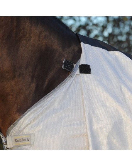Kavalkade Vliegendeken Met Afneembare Hals/Buikflap, Lichtgrijs