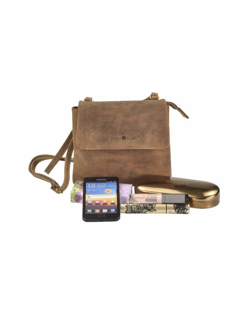 Greenburry Schoudertas "S" Vintage, 1583-25, Antiek bruin