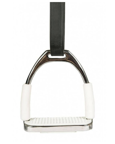 HKM Veiligheidsbeugel RVS, per paar, Zilver/Wit