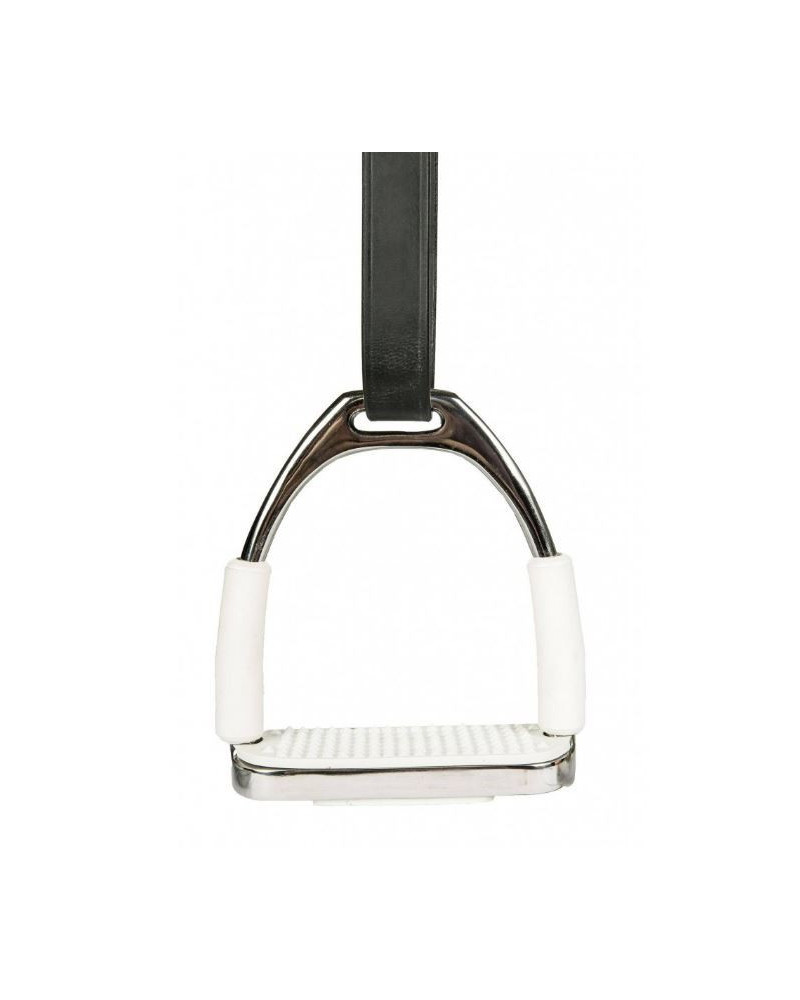 HKM Veiligheidsbeugel RVS, per paar, Zilver/Wit