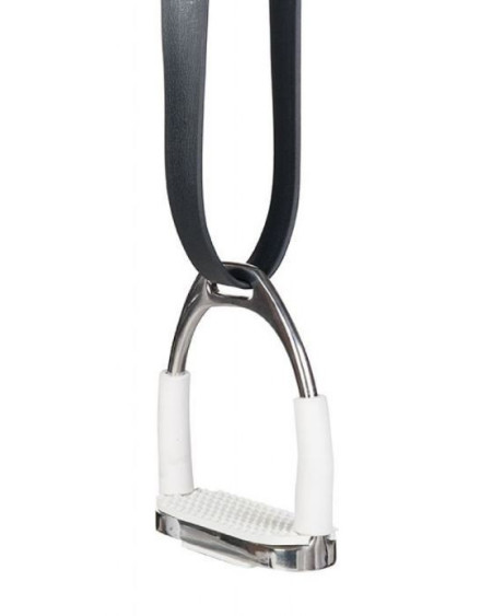 HKM Veiligheidsbeugel RVS, per paar, Zilver/Wit