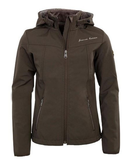 BR softshell jas Neo child, dark forest