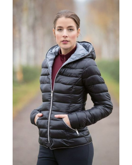 HKM donsjas Ella Shine, zwart