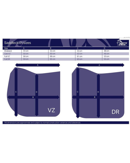 Harry's Horse zadeldek Descent, Wit