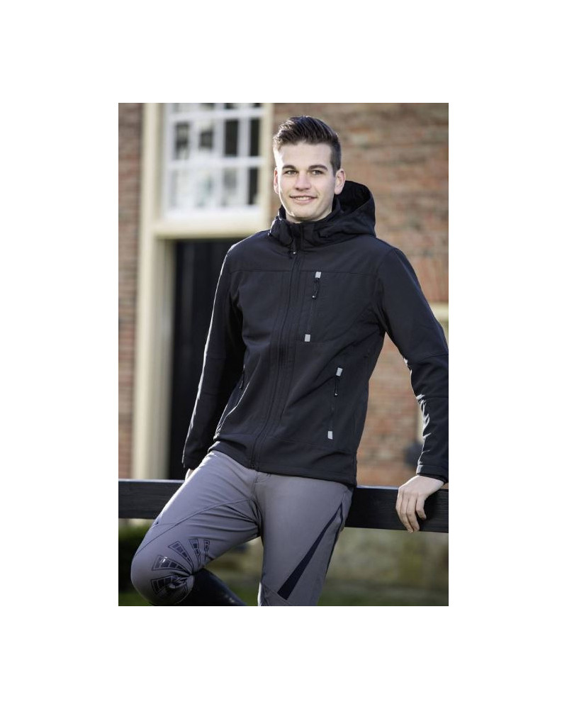 HKM Softshell jack Sport Heren, Zwart