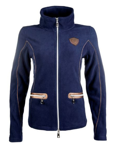 Lauria Garrelli fleecejas Moena, donkerblauw