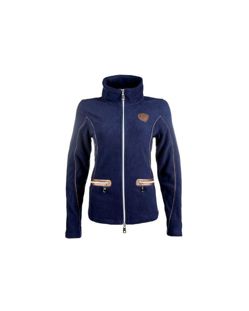 Lauria Garrelli fleecejas Moena, donkerblauw